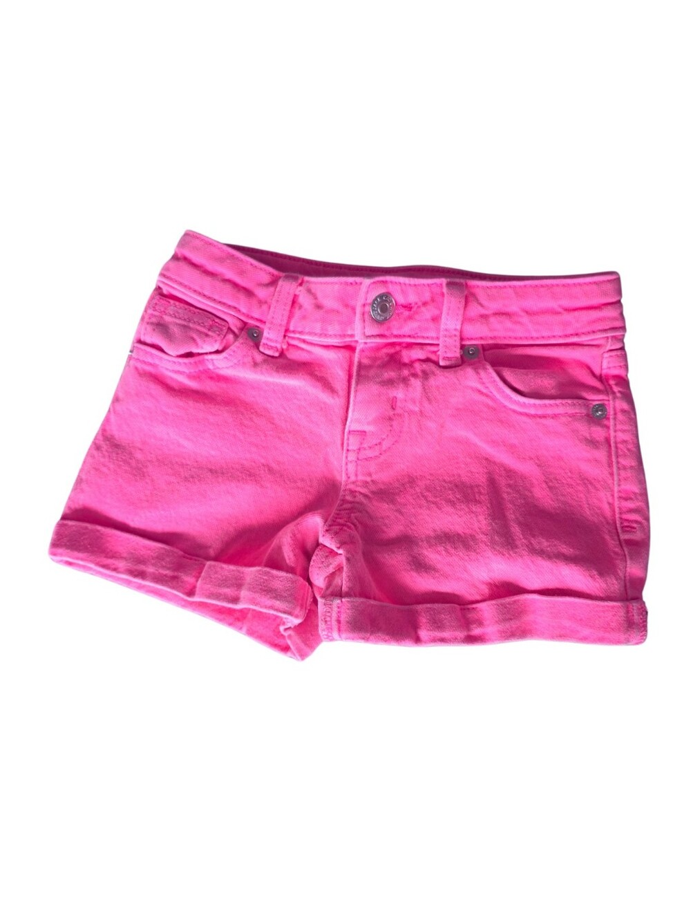 Cat & Jack Bright Pink Cuffed Denim Shorts
